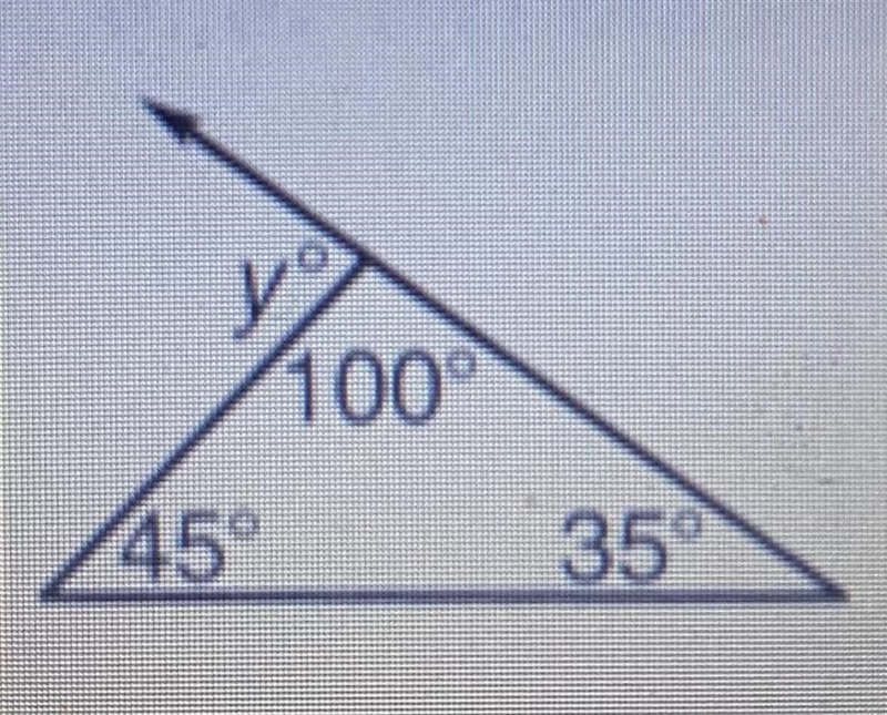 What is the measure of angle y?-example-1