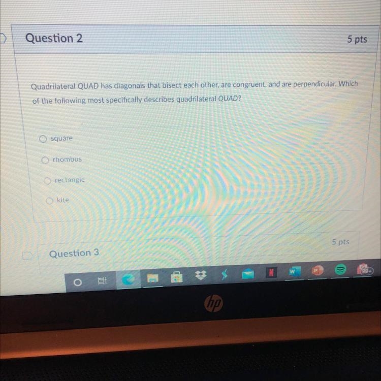 Help pls!! Which of the following most specifically describes quadrilateral QUAD?-example-1