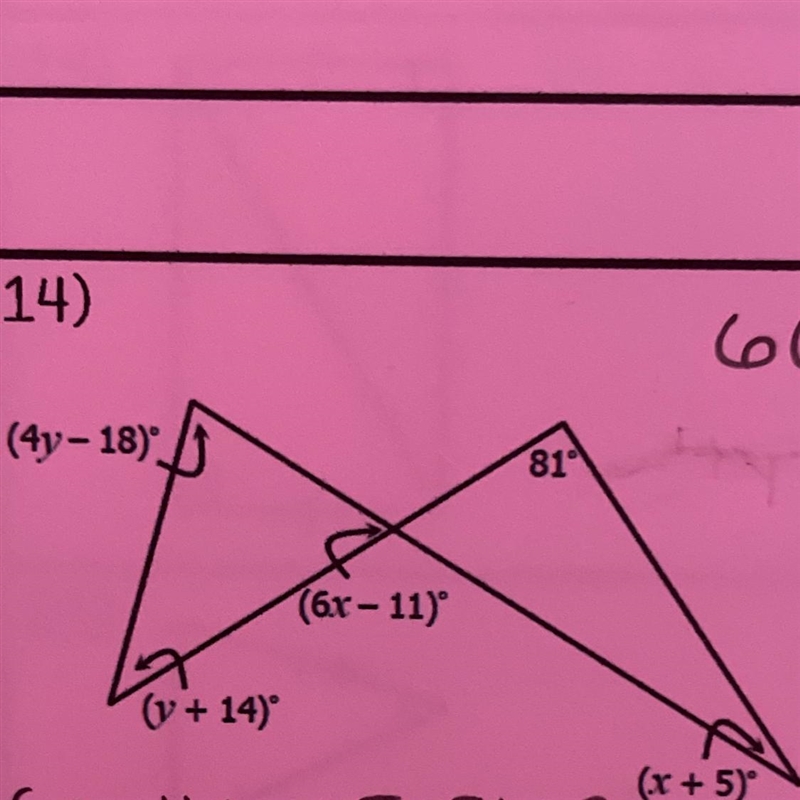 Find the values of x and y.-example-1