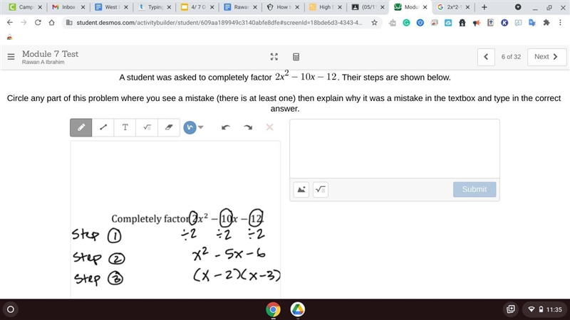 Circle any part of this problem where you see a mistake (there is at least one) then-example-1