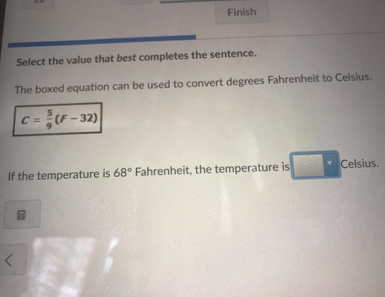 Select the value that best completes the sentence Answer options are 65 Celsius 56 Celsius-example-1