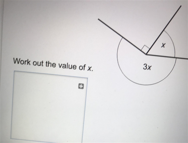 Work out the value of x-example-1