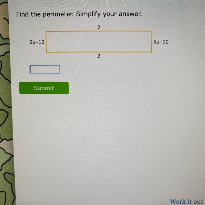 Find the perimeter. Simplify your answer.-example-1