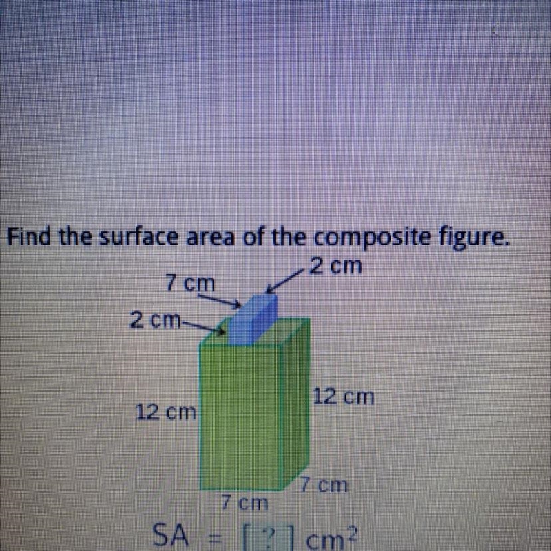 Find the surface area of the composite figure-example-1