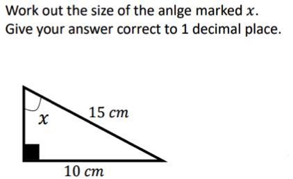 Work out the size of the angle marked X. Give your answer correct to 1 decimal place-example-1