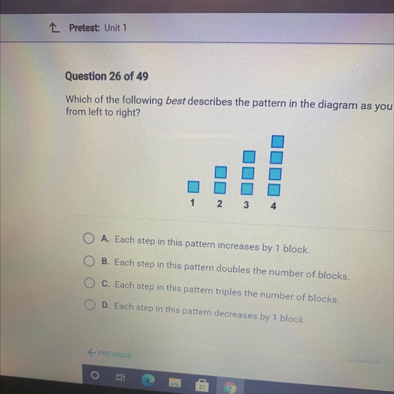 Which of the following best describes the pattern in the diagram as you move from-example-1