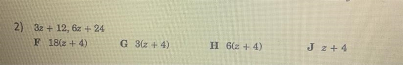 Find lcm of 3z+12, 6z+24-example-1