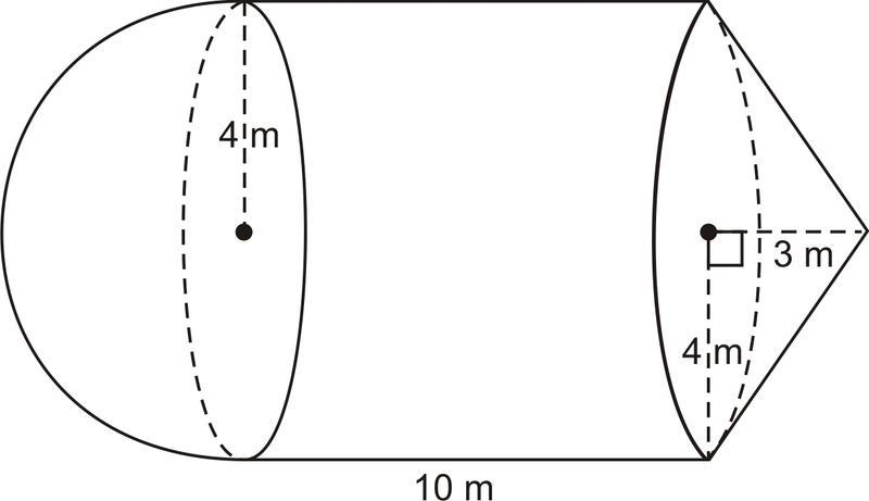 Find the surface area and volume of the composite figure. Use 3.14 for π and round-example-1