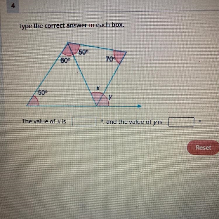 The value of x is and the value of y is-example-1