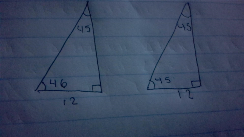 True or false?? The triangles shown below must be congruent ?-example-1