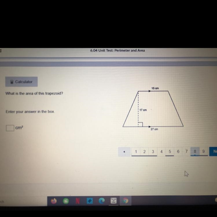 = What is the area of the trapezoid ??? 10 points-example-1