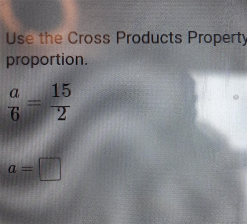 Plssss help use the property that it says to solve the proportion ty​-example-1