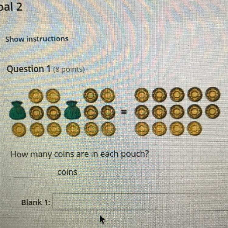 How many coins are in each pouch?-example-1