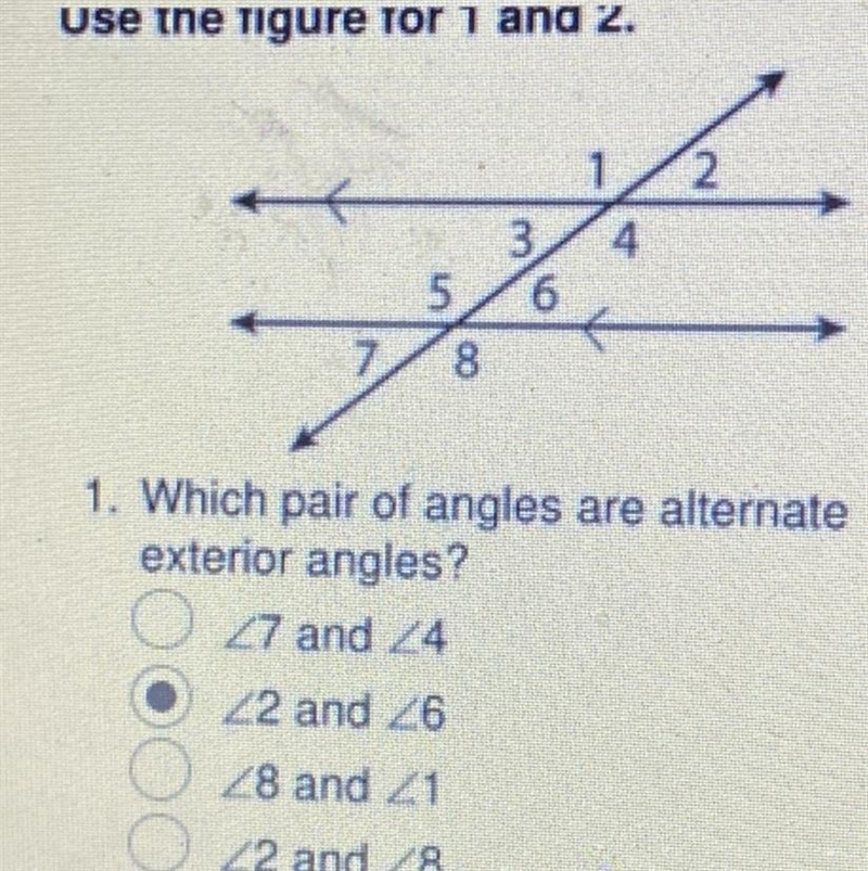 Help me it says use the figure for 1 and 2-example-1