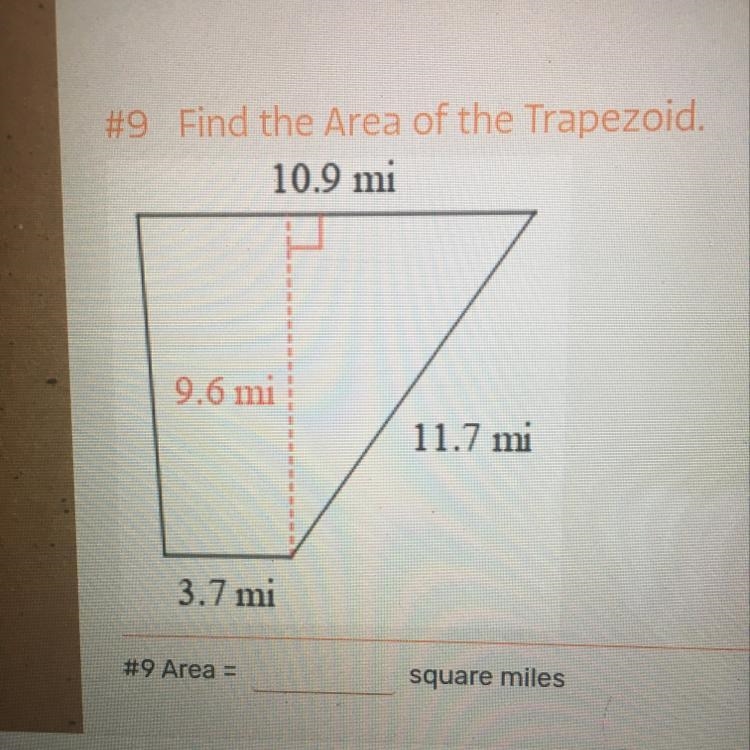 Find the area of the trapezoid-example-1