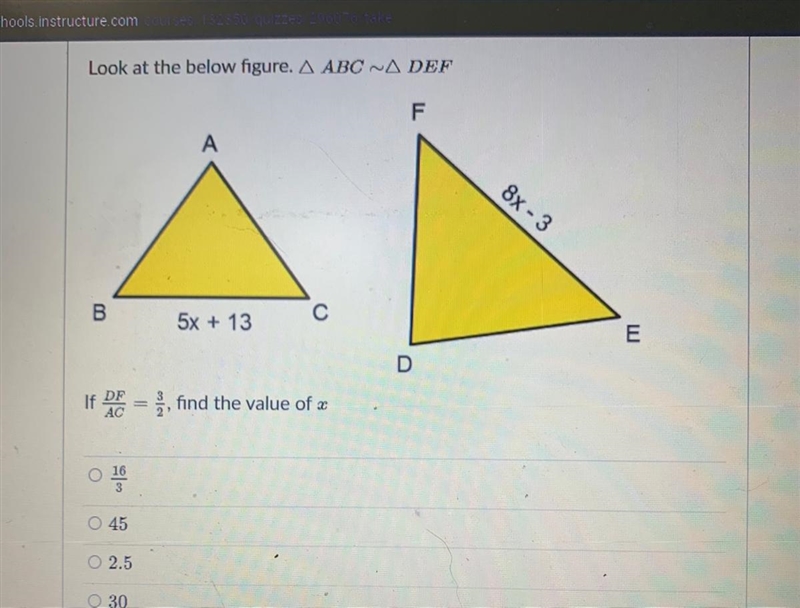 Please help!! Find the value of x!-example-1