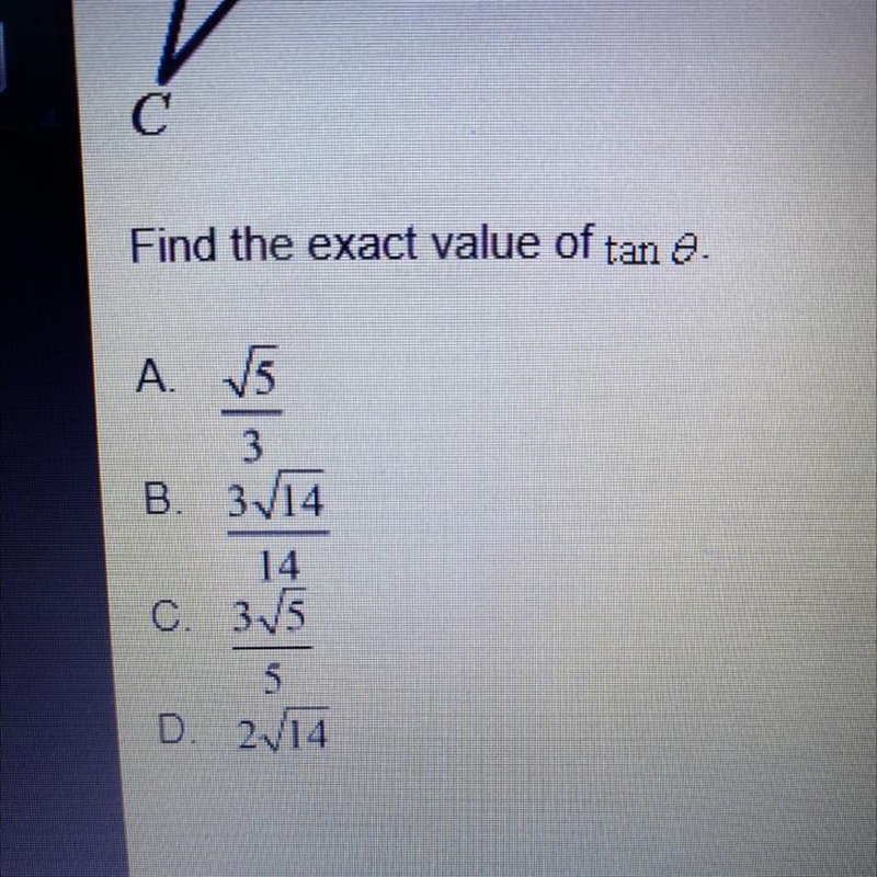 Find the exact value of tan 0.-example-1