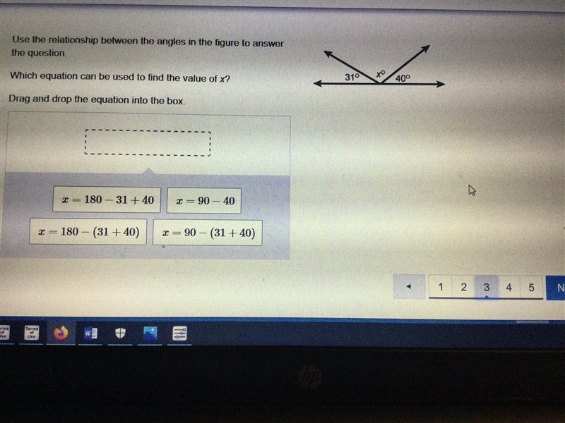 Use the relationship between the angles in the figure to answer the question.-example-1