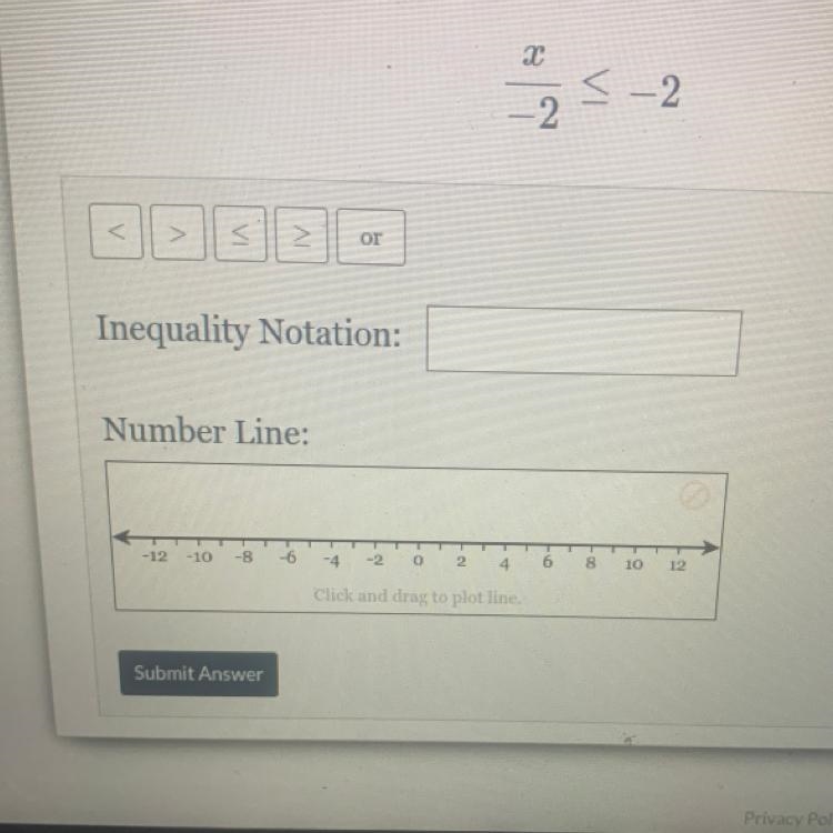 Solve for x and graph the solution on the number line below-example-1