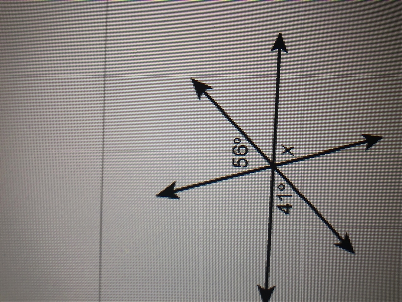 What is the Measure of angle X? Enter your answer please-example-1