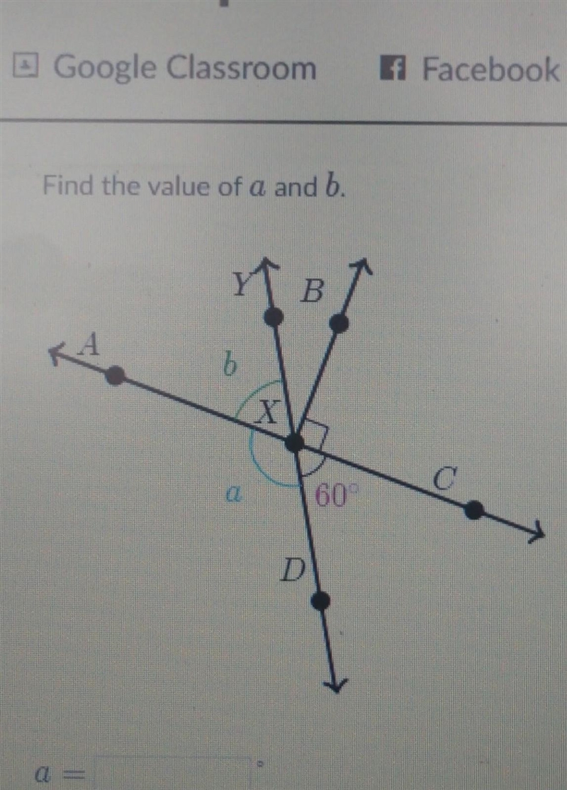 Find the value of a and b. Тв 5 X 60 DI​-example-1