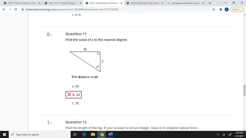 Find the value of x to the nearest degree.-example-1