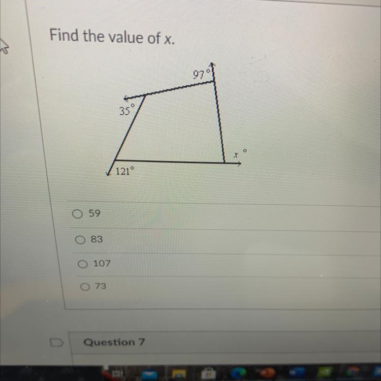 Find the Value of x.-example-1