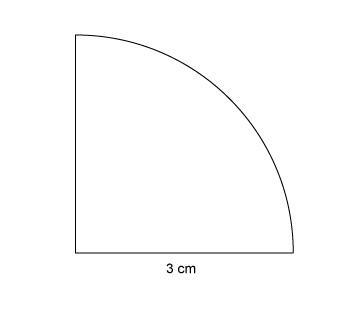 This figure is 1/4 of a circle. What is the best approximation for the perimeter of-example-1