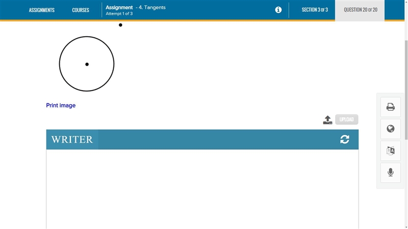 Print, then use the following image to create a tangent line. Upload the constructed-example-1