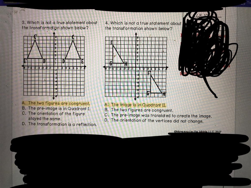 I need help with both problems 3 and 4 pleassseee-example-1