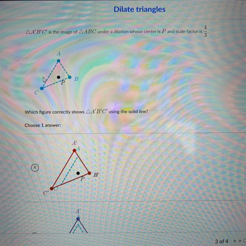 Please help me with this question. Khan academy- dilate triangles-example-1