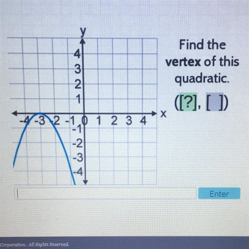 What is the vertex of this quadratic?-example-1