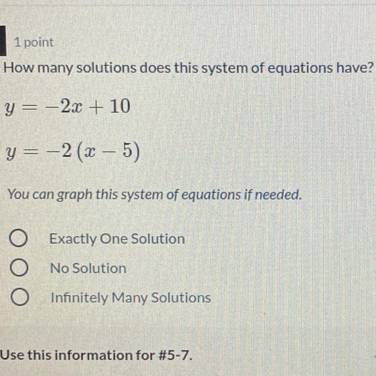 How many solutions does this system for equations have ? PLZ HELP ASAP !-example-1