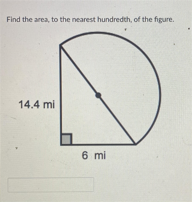 Find the area, to the nearest hundredth, of the figure-example-1