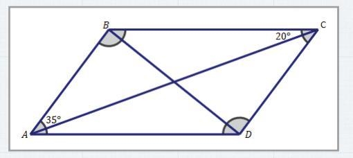 Angle BAC = 35° and angle BCA = 20°. What is the measure of angle BAD?-example-1