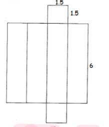 the net of the rectangular prism is shown below. use a ruler to measure the dimensions-example-1