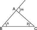 Which relationship is always correct for the angles m, n, and p of triangle ABC? n-example-1