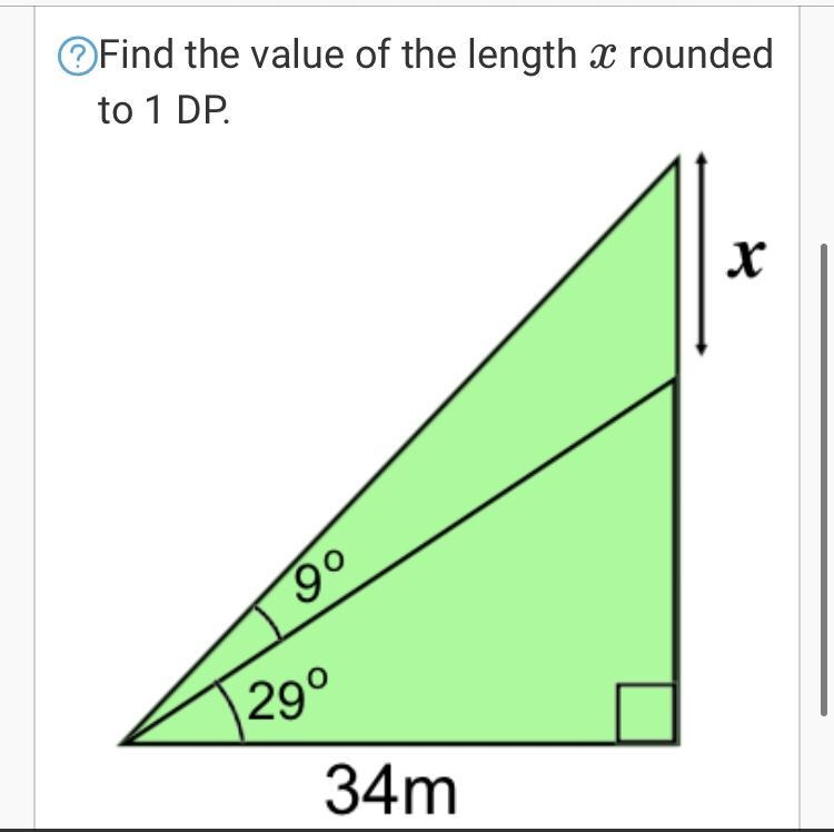 Find the value of the angle θ rounded to 1 DP.-example-1