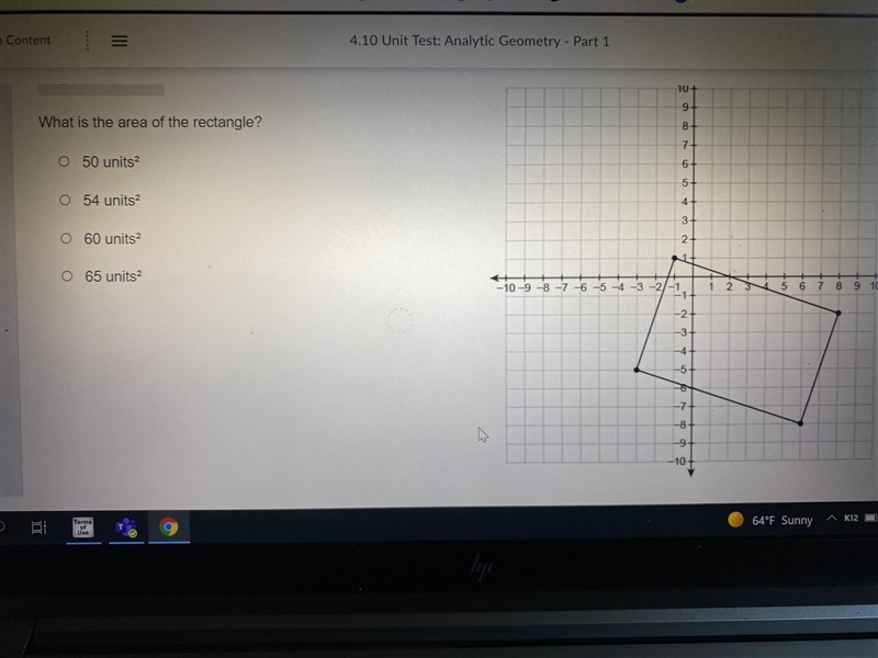 What is the area of the rectangle?-example-1