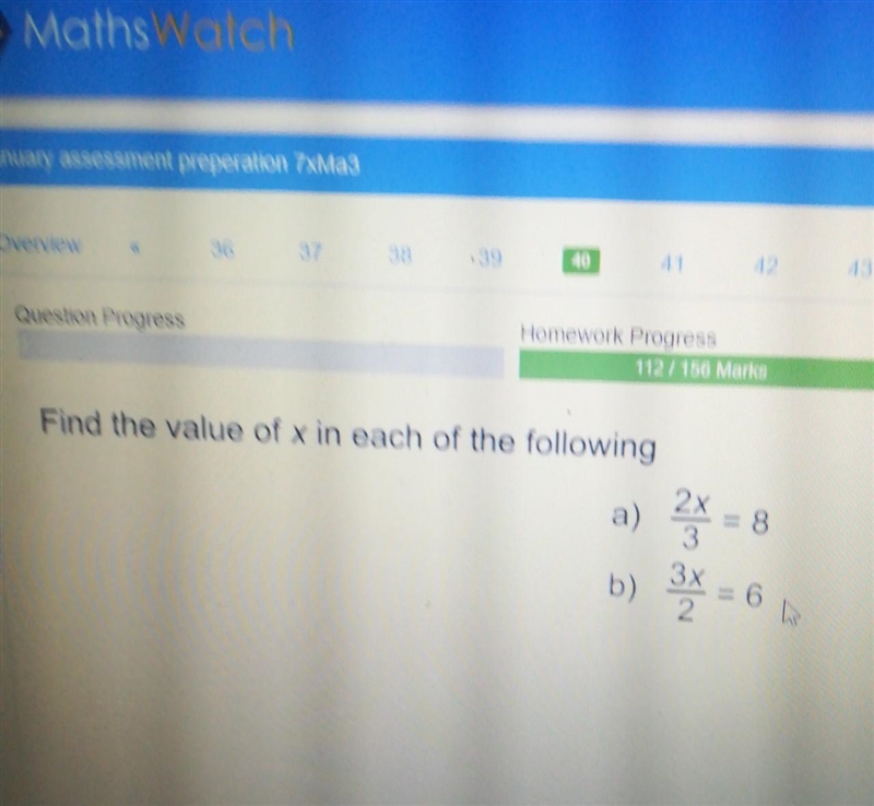 Find the value of X in each of the following2x-7=13 3x+4=25​-example-1