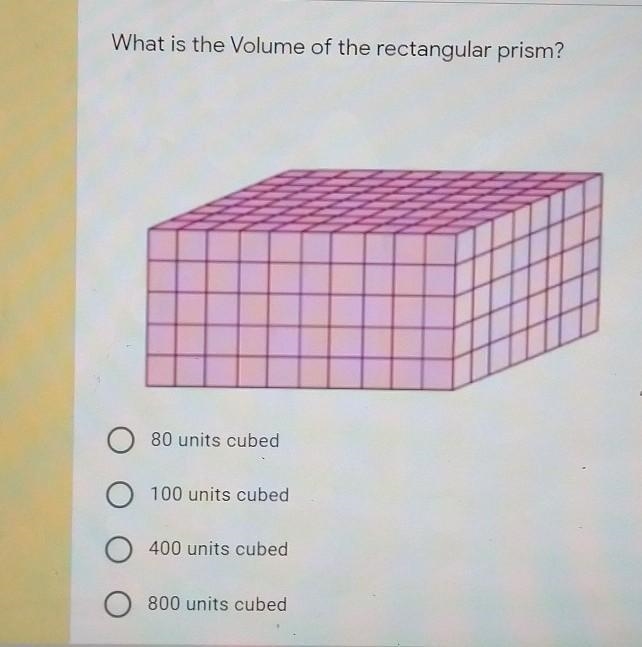 What is the volume of the rectangular prism? you don't have to give a full explaination-example-1