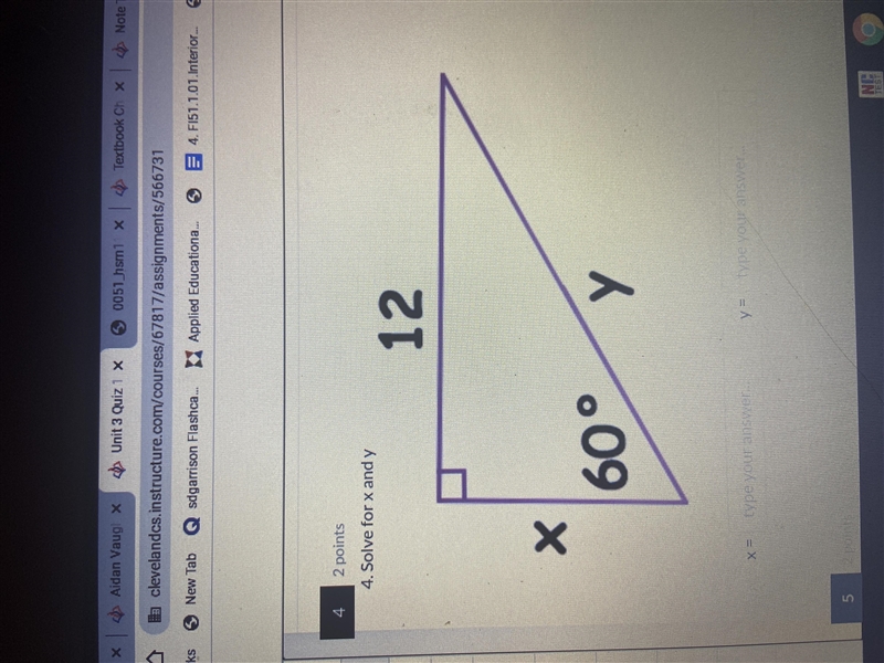 4.solve for x and y pls help-example-1