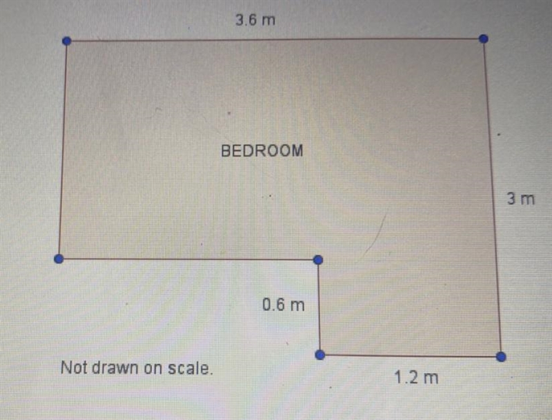 (please help!) Alliana plans to put in wall-to-wall carpet in her bedroom. She measures-example-1