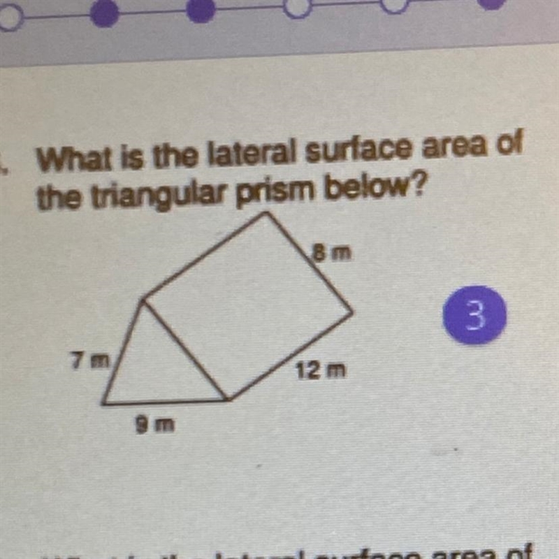 What is the lateral surface area of the triangular prism below ***GIVING BRANIEST-example-1