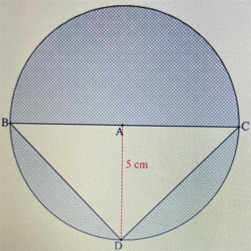 Find the area of the shaded region. Use 3.14 for at as necessary. PLEASE HELP ASAP-example-1