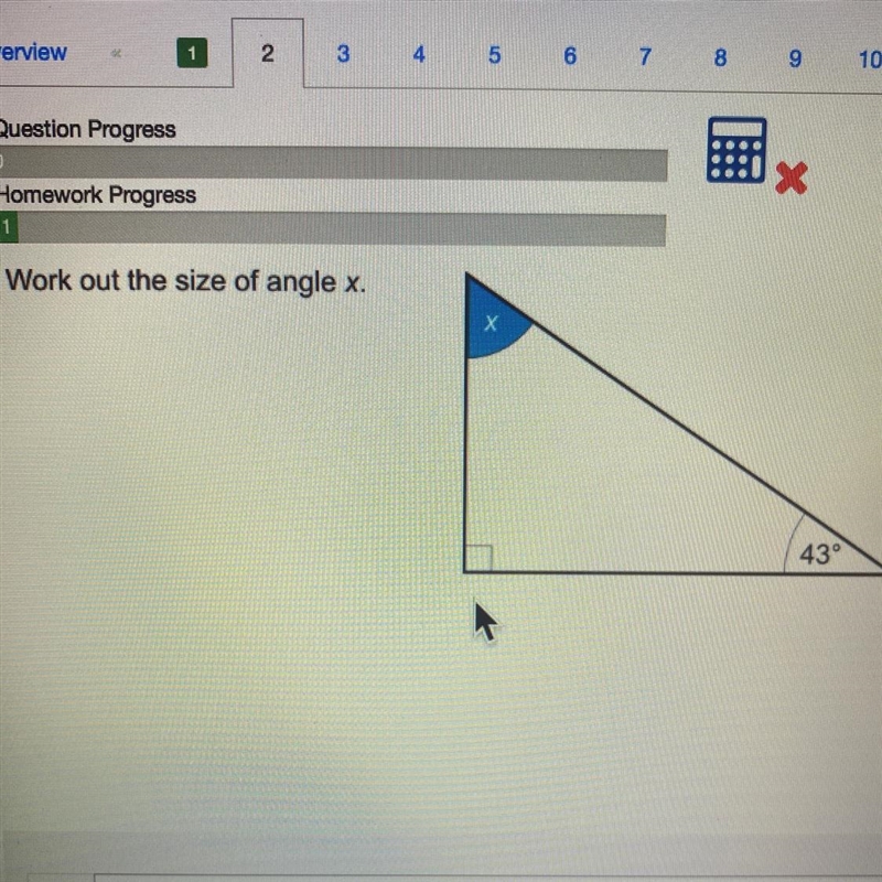 Work out the size of angle x-example-1