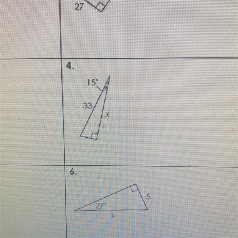 Trig question in picture above solve for x and round to the nearest tenth-example-1