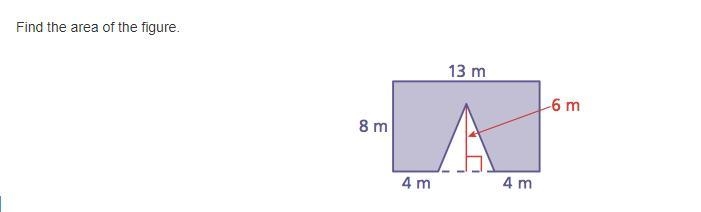 Find the area of the figure.-example-1