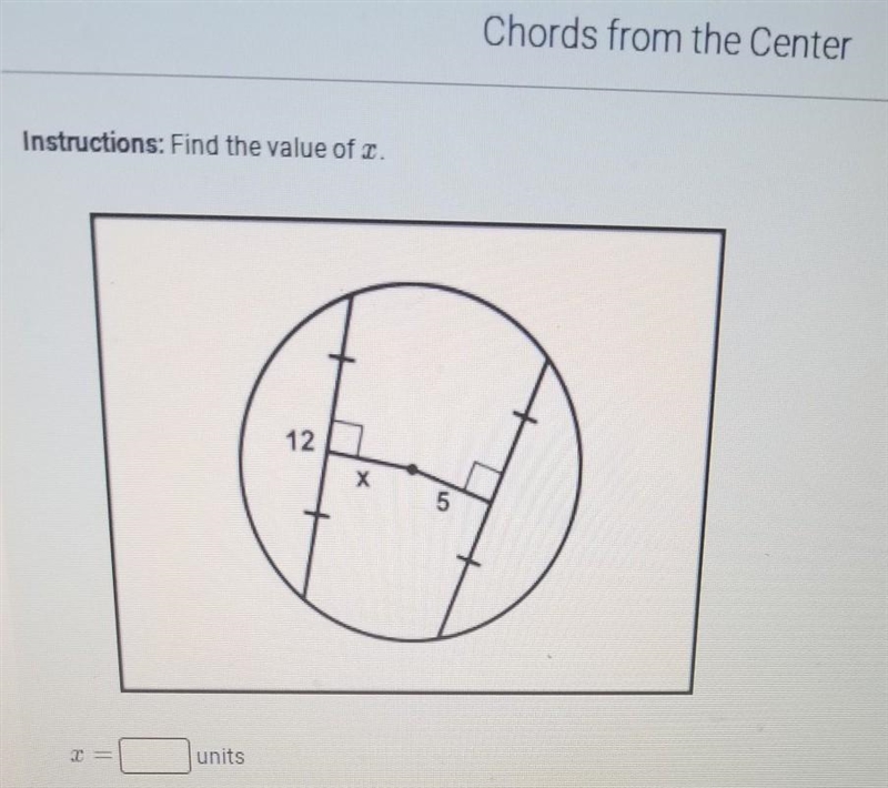 Instructions find the value of x​-example-1