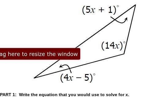 Write the equation that you would use to solve for x.-example-1